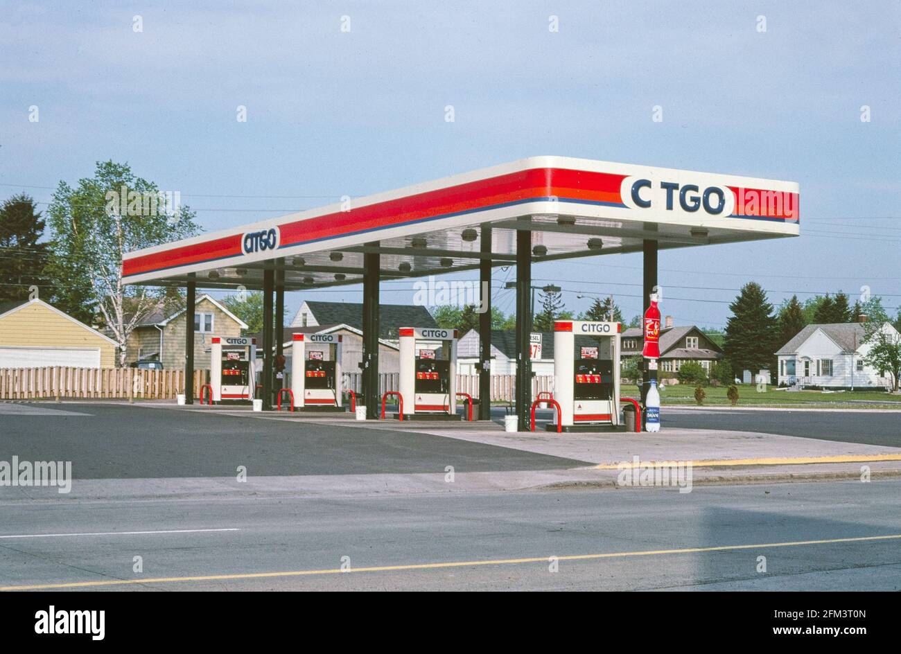 Citgo gas station overall view Route 2 Superior Wisconsin ca. 2003 Stock Photo