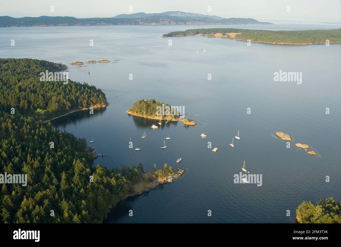 The anchorage at Princess Bay, Portland Island, Southern Gulf Islands ...