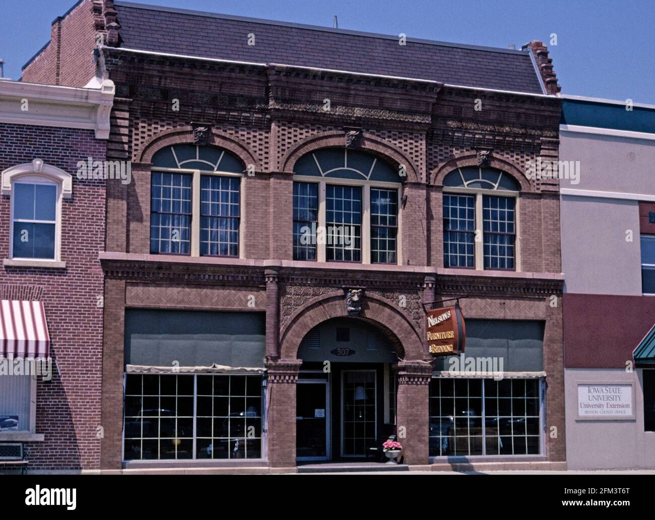 Early 2000s United States Young Building Vinton Iowa ca. 2003 Stock