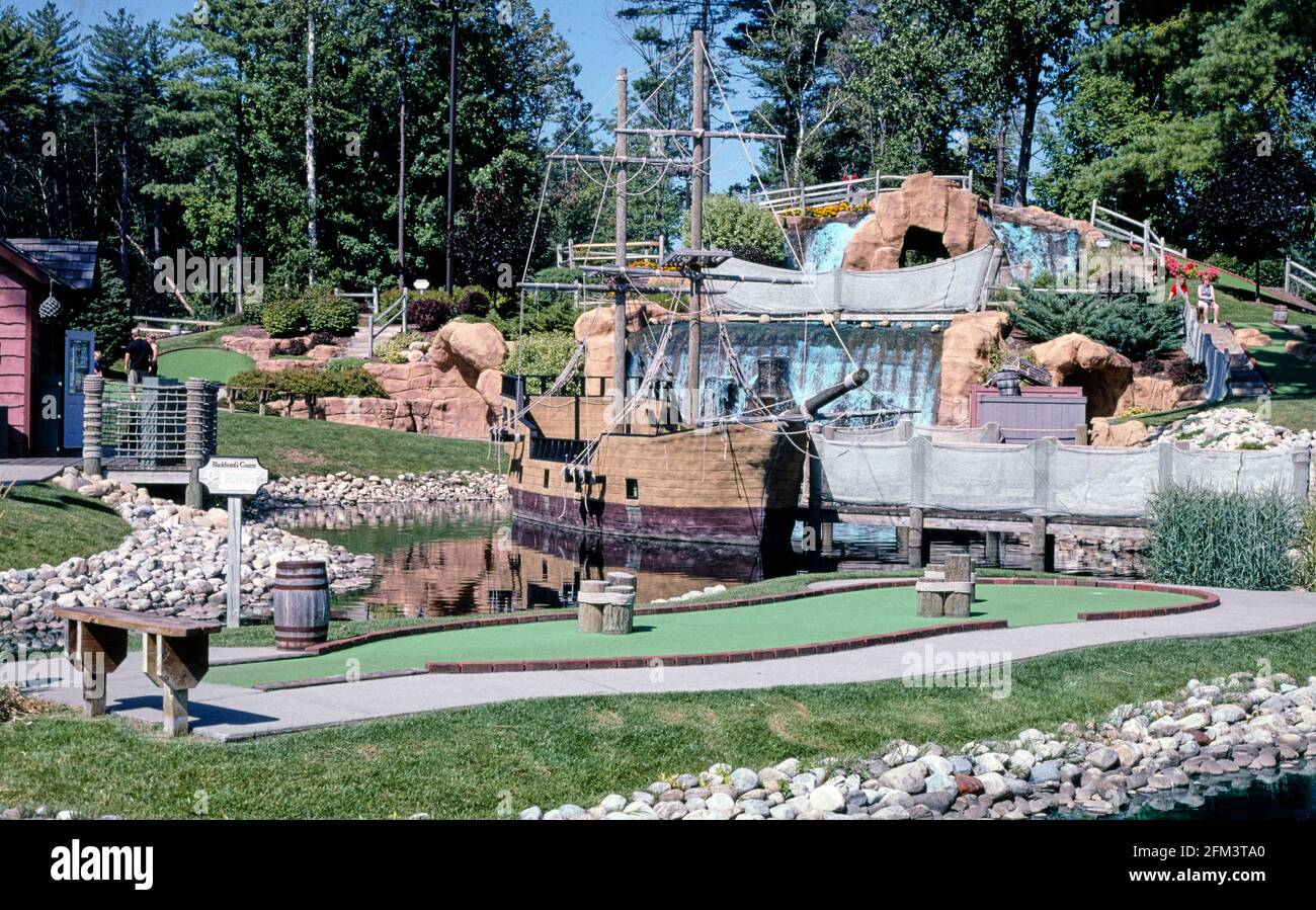 Overall Pirate's Cove Adventure Golf Queensbury New York ca. 2002
