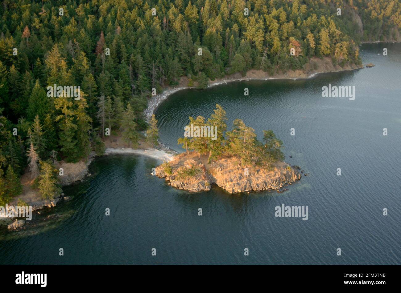 Small Islet at Mount Norman Beaumont Marine Park in Bedwell Harbour