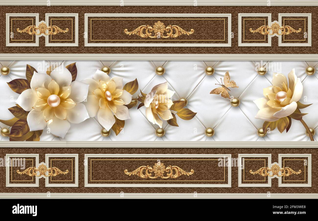 3D wallpaper illustration background design Stock Photo - Alamy