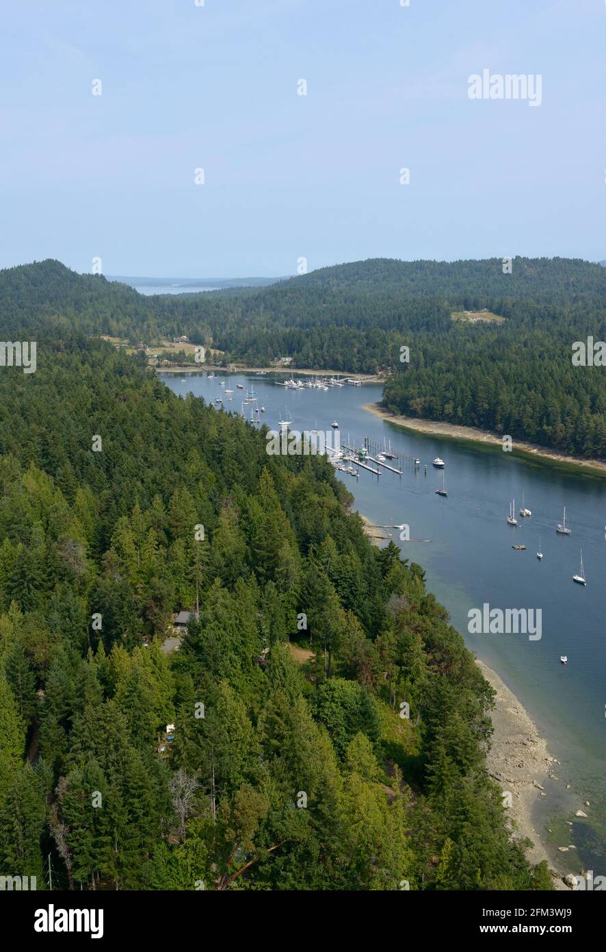 Telegraph Harbour, Thetis Island, British Columbia, Canada Stock Photo
