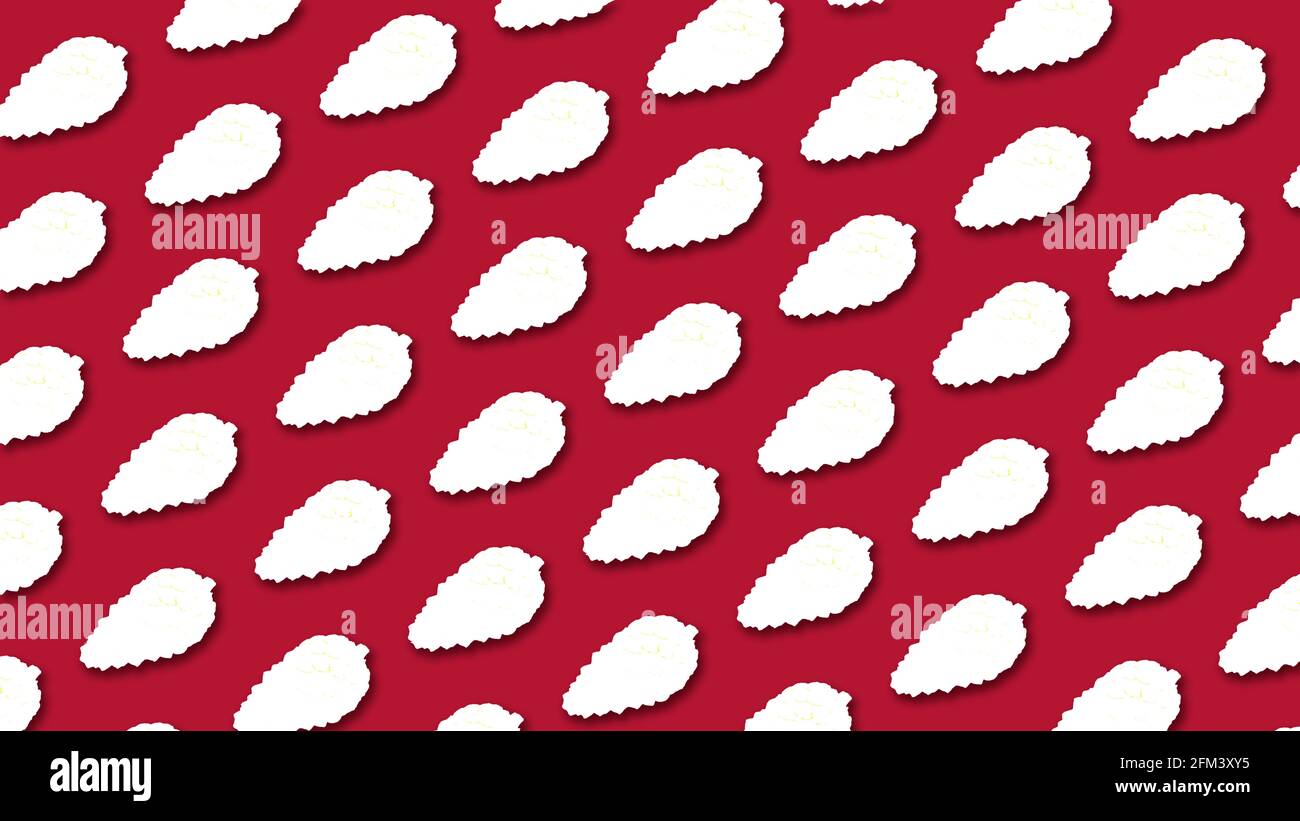 pine cones background. Top view Stock Photo