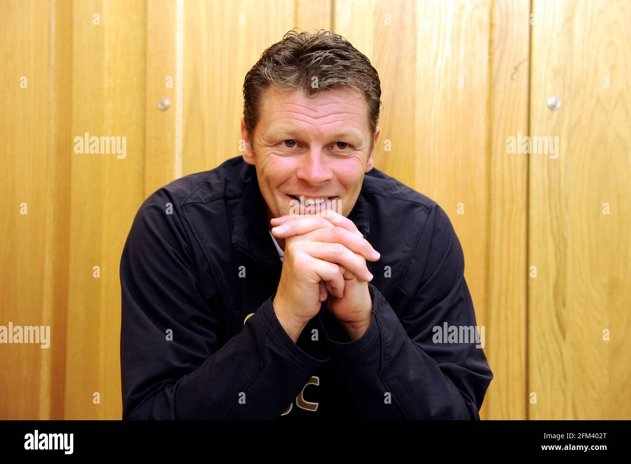 Steve Cotterill Portsmouth Manager. 3/8/2010. PICTURE DAVID ASHDOWN Stock Photo