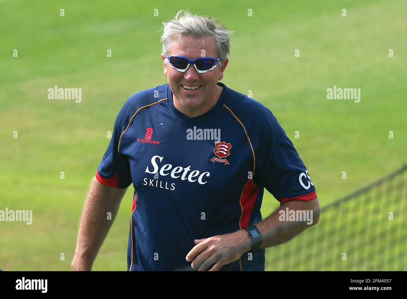 Essex head coach Chris Silverwood during Essex CCC vs Warwickshire CCC, Specsavers County Championship Division 1 Cricket at The Cloudfm County Ground Stock Photo