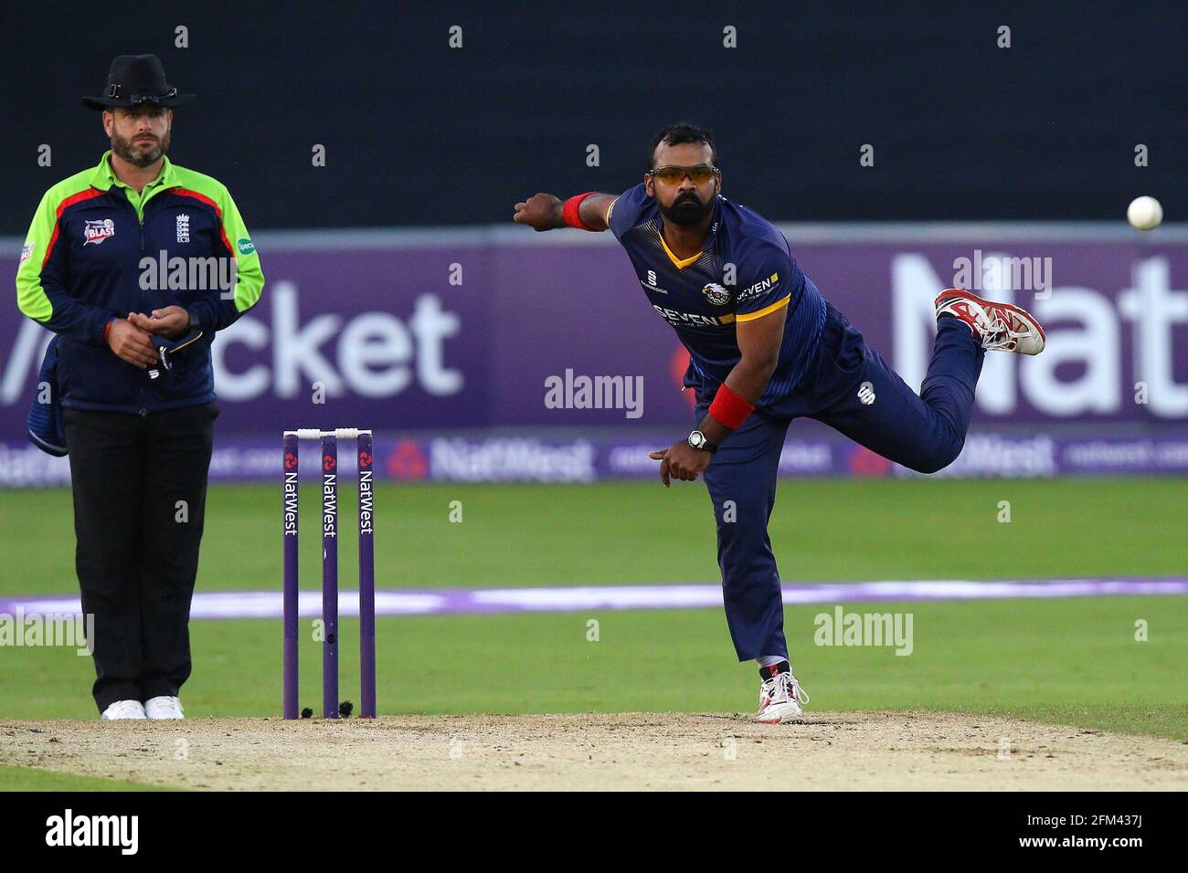 Ashar Zaidi of Essex is his number 99 shirt during Essex Eagles vs