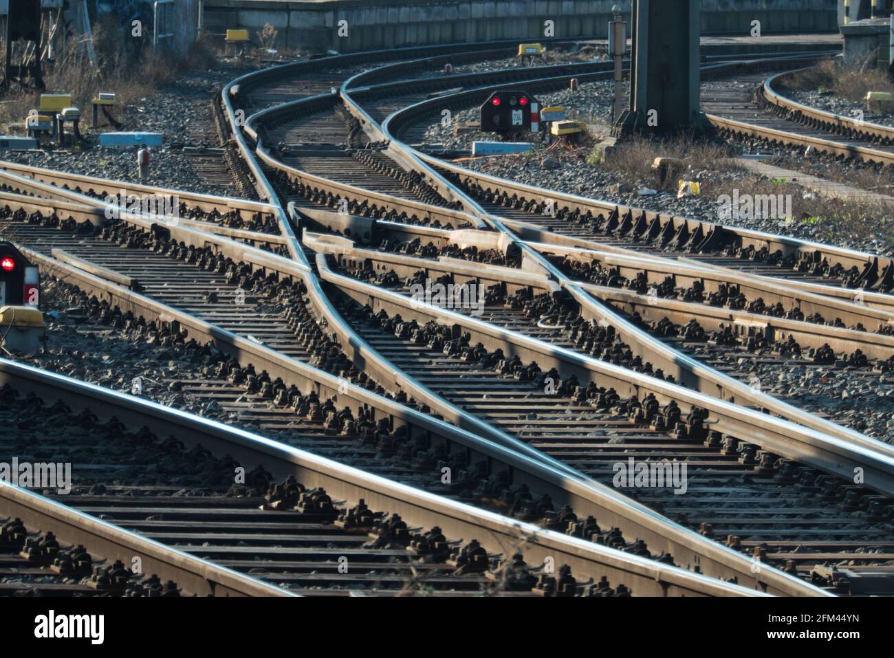 Schienen / Railway tracks Stock Photo