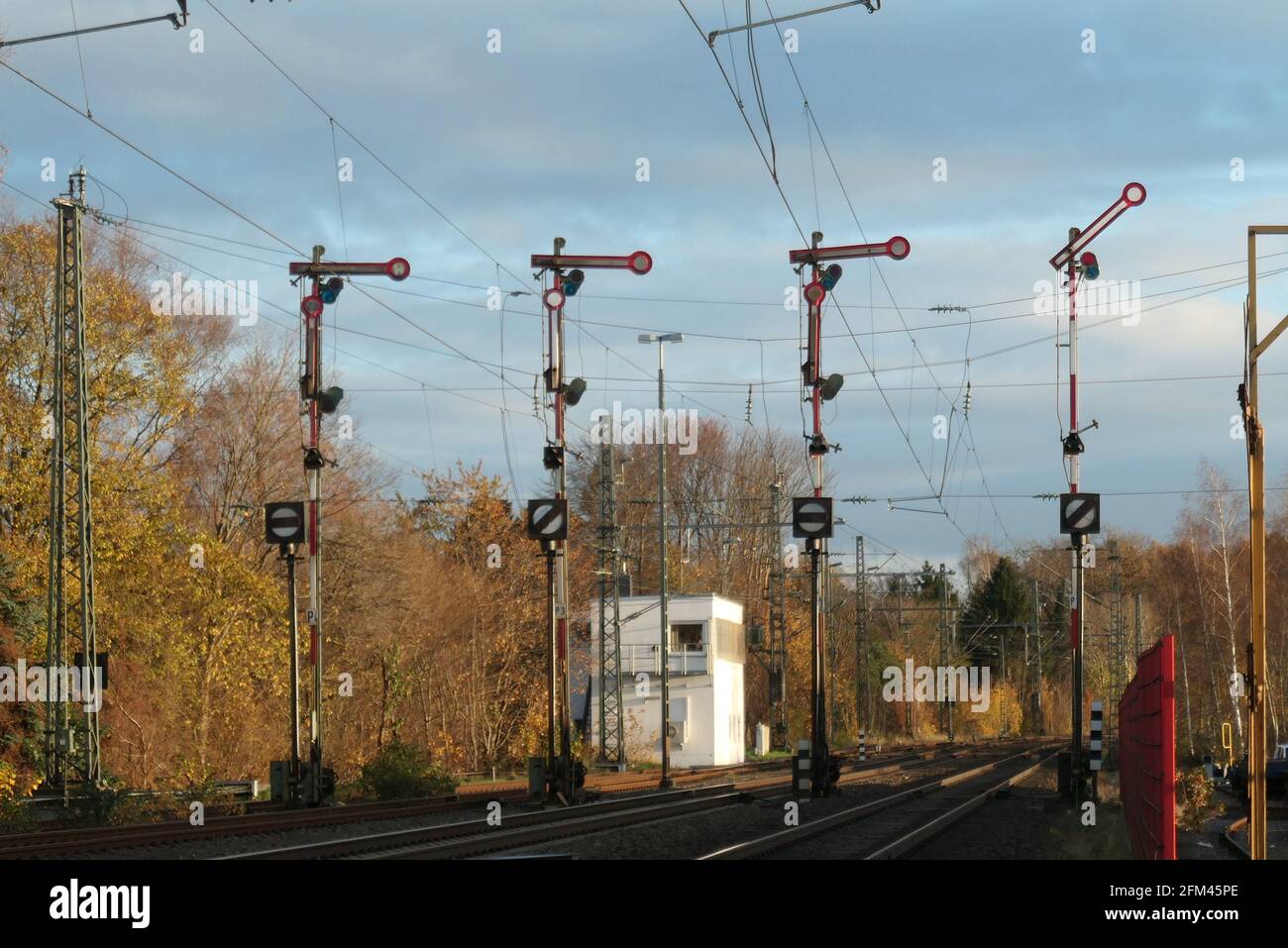 Schienen / Railway tracks Stock Photo