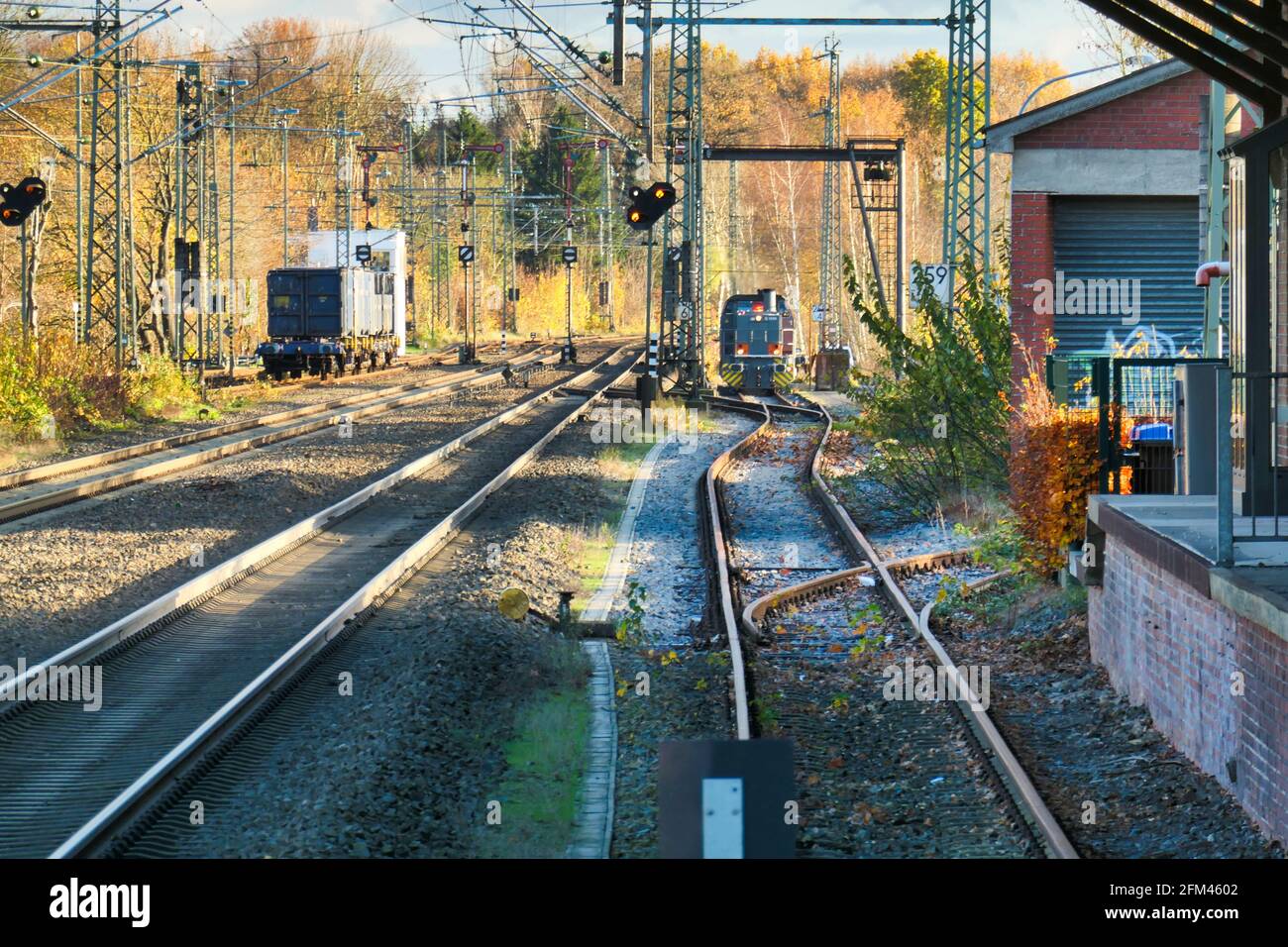 Bahnhof Meppen Stock Photo