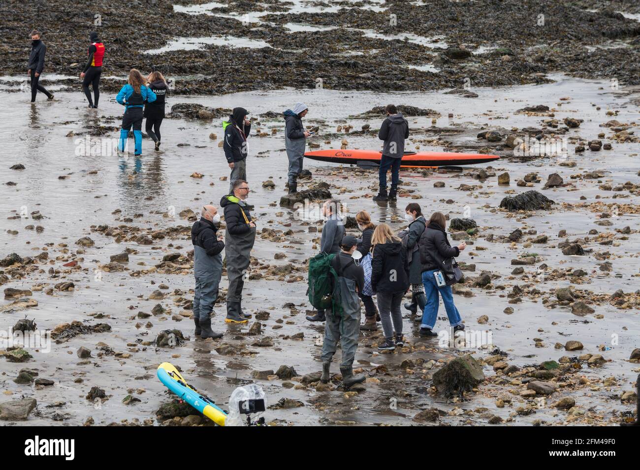 Hartlepool,UK. 2nd May 2021.Filming took place at the beach today