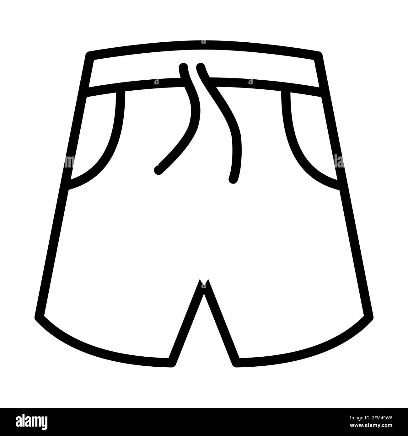 beach pant fun shorts single icon with outline style vector design ...