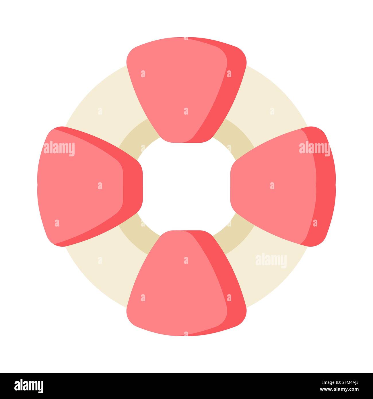 buoy float support swim single isolated icon with flat style vector ...
