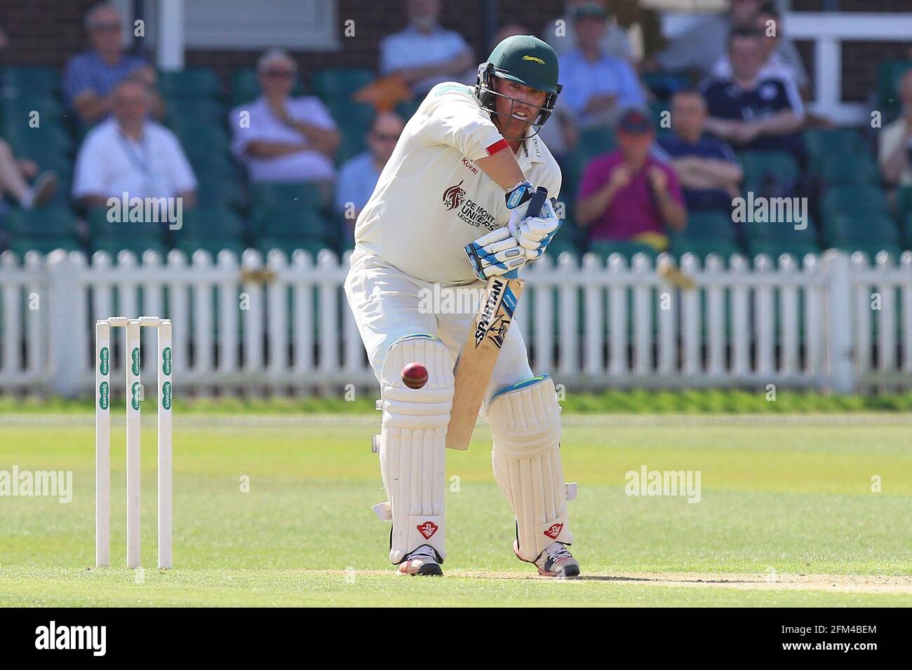 Mark Cosgrove in batting action for Leicestershire during Leicestershire CCC vs Essex CCC, Specsavers County Championship Division 2 Cricket at the Fi Stock Photo