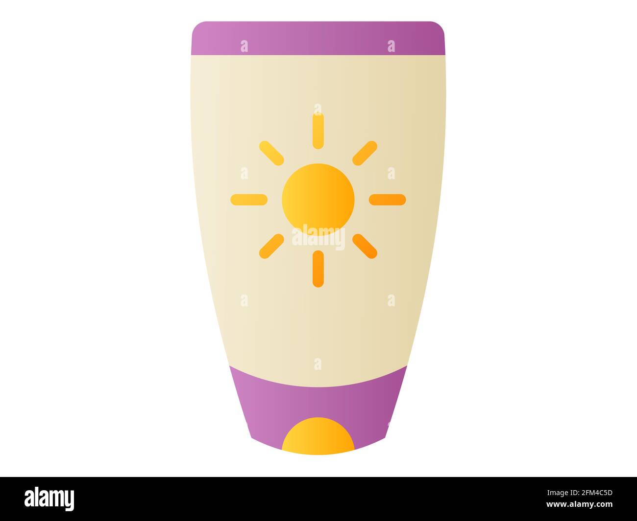 sunblock sunscreen single isolated icon with smooth style vector ...