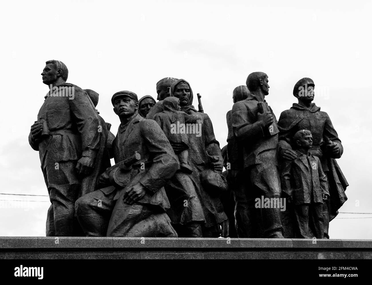 Partisans, Victory Square, Vitebsk, Belarus, Europe Stock Photo