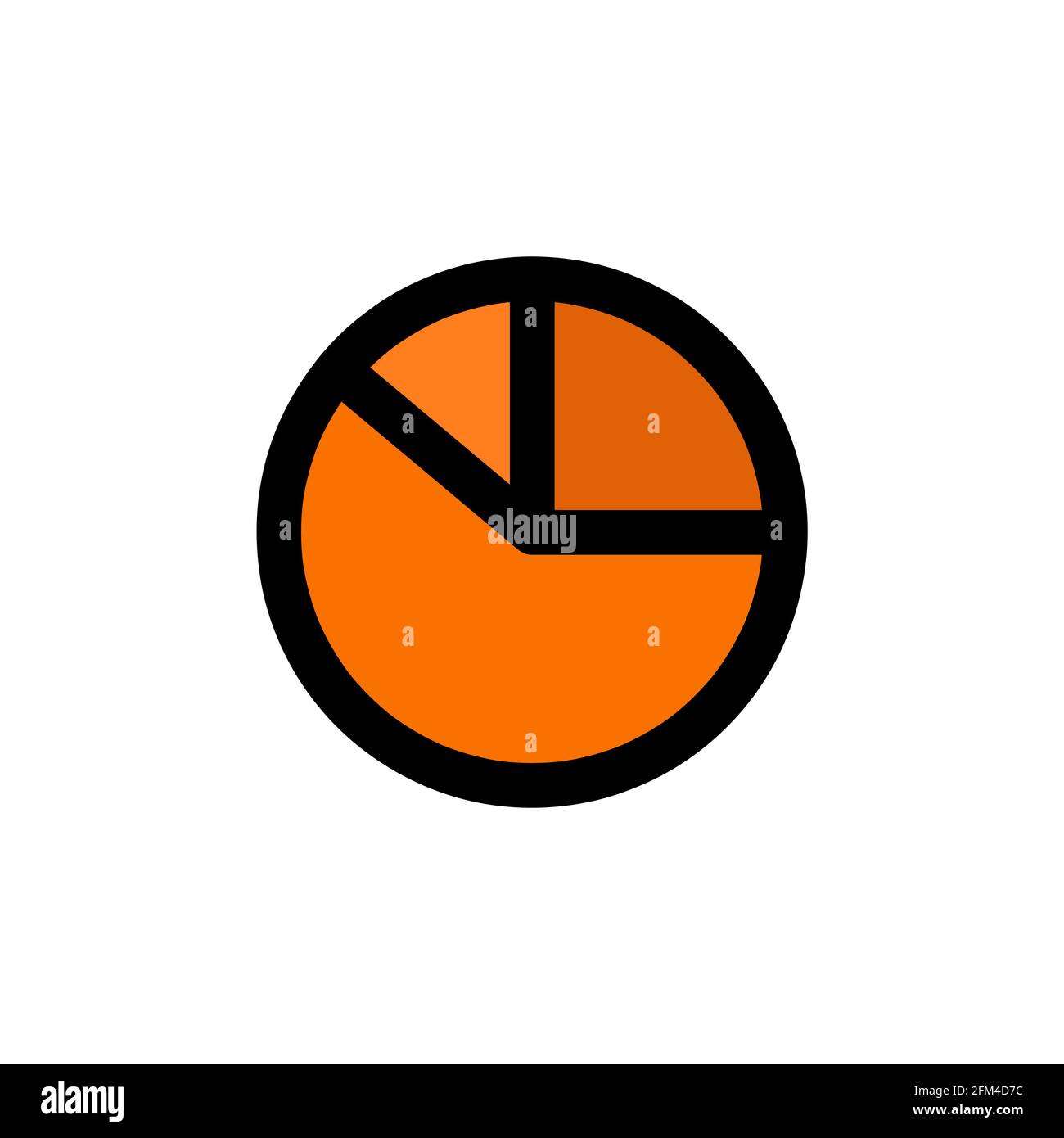 Chart Icon Conceptual Vector Design Illustration eps10 Stock Vector