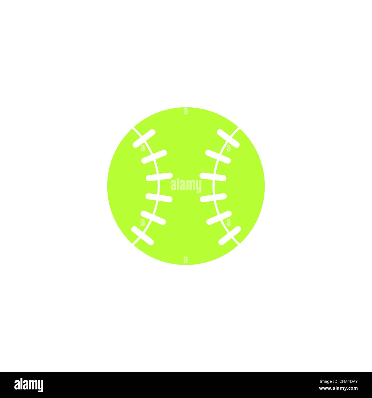 Baseball Icon Colour Conceptual Vector Design eps10 Stock Vector