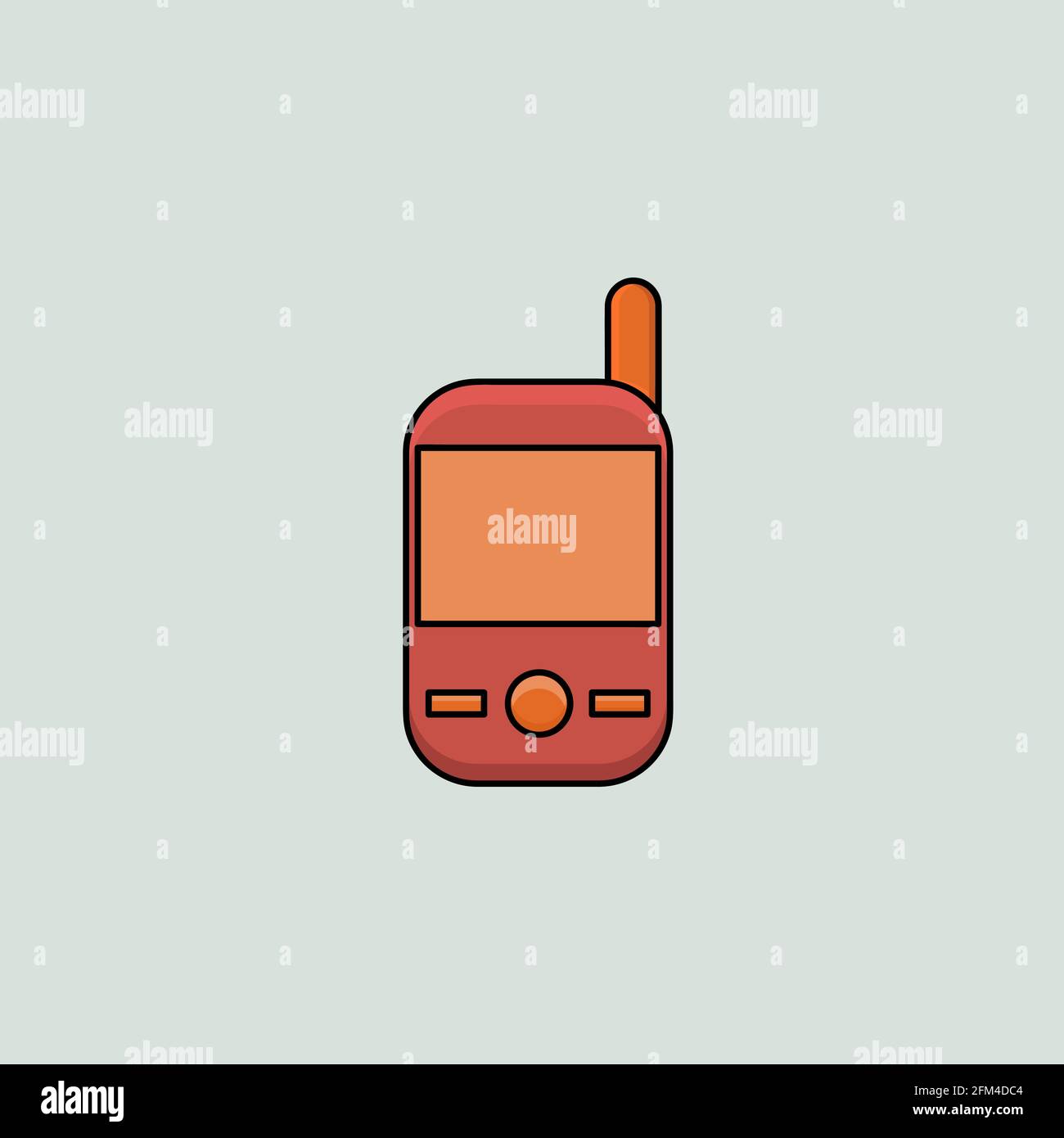 Old Phone Vector Icon Concept Design eps10 Stock Vector