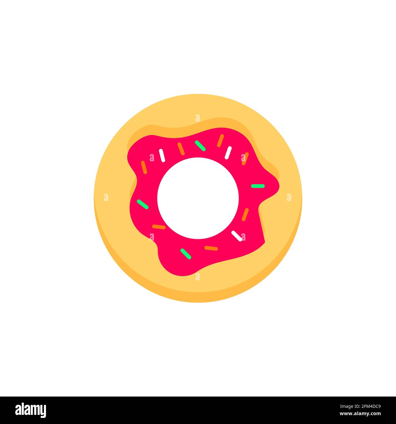 Delicious Donut Conceptual Icon Vector Design eps10 Stock Vector