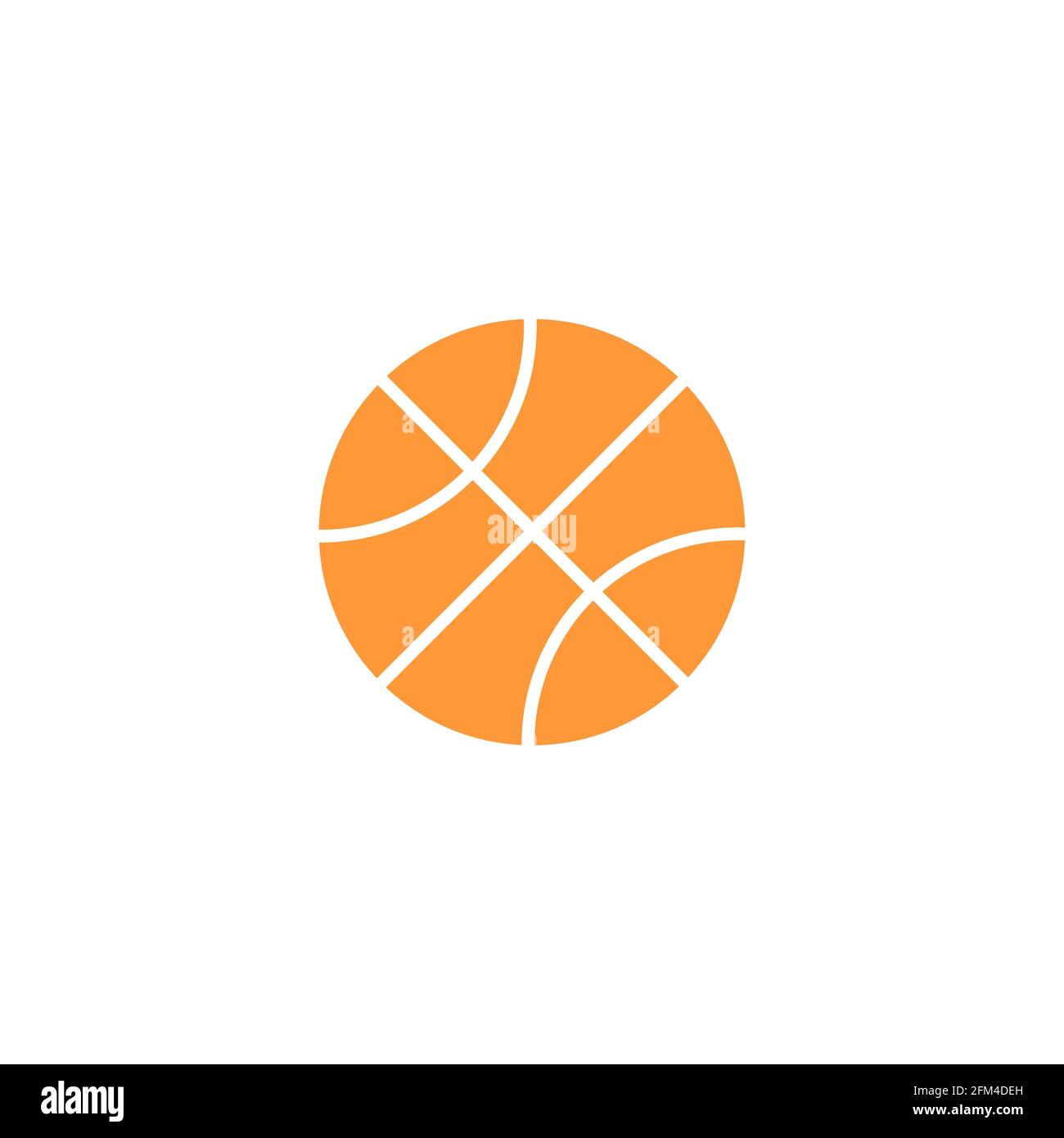 Conceptual Basketball Colour Icon Vector Design eps10 Stock Vector