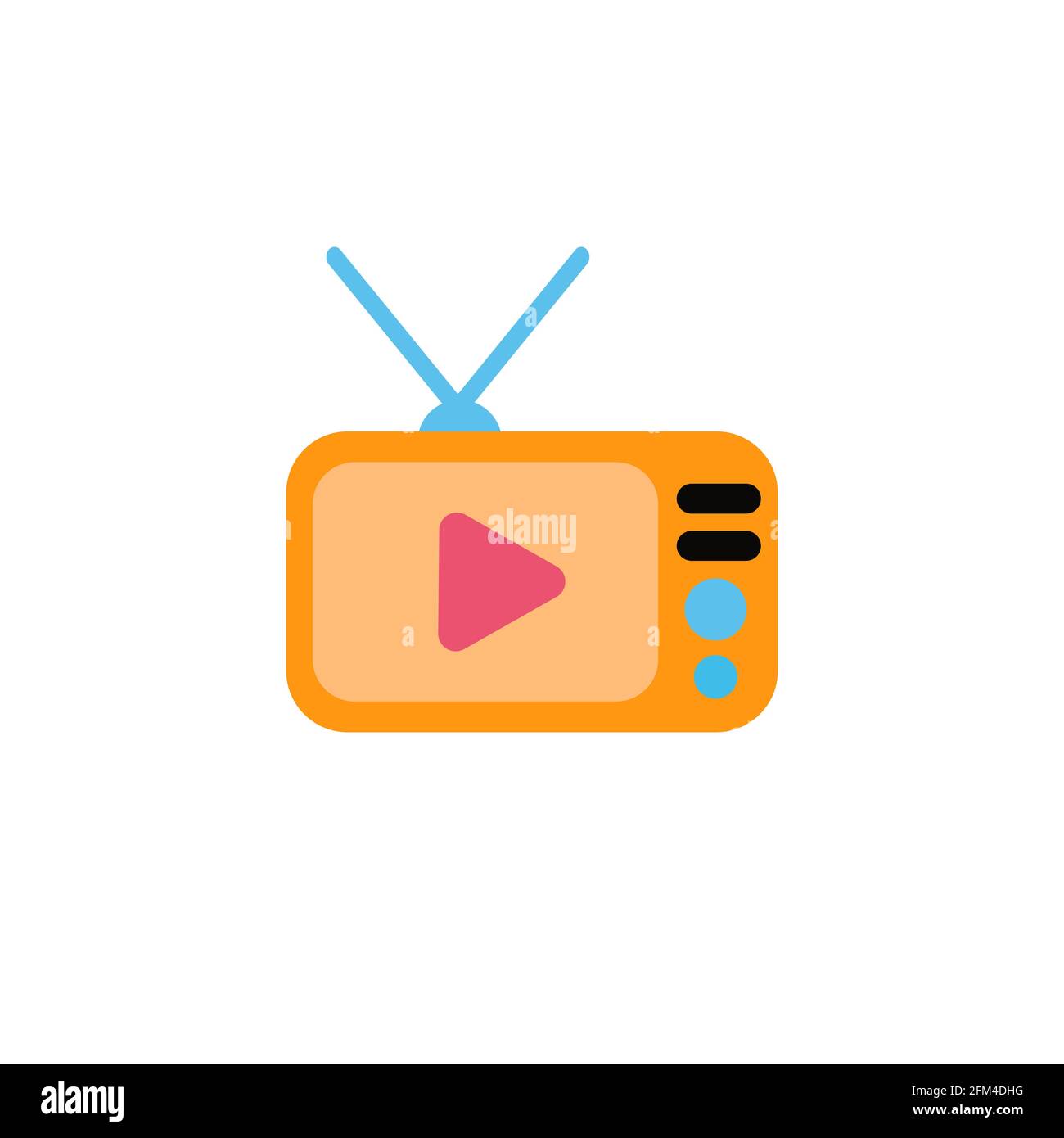 Television Conceptual Icon Vector Design eps10 Stock Vector