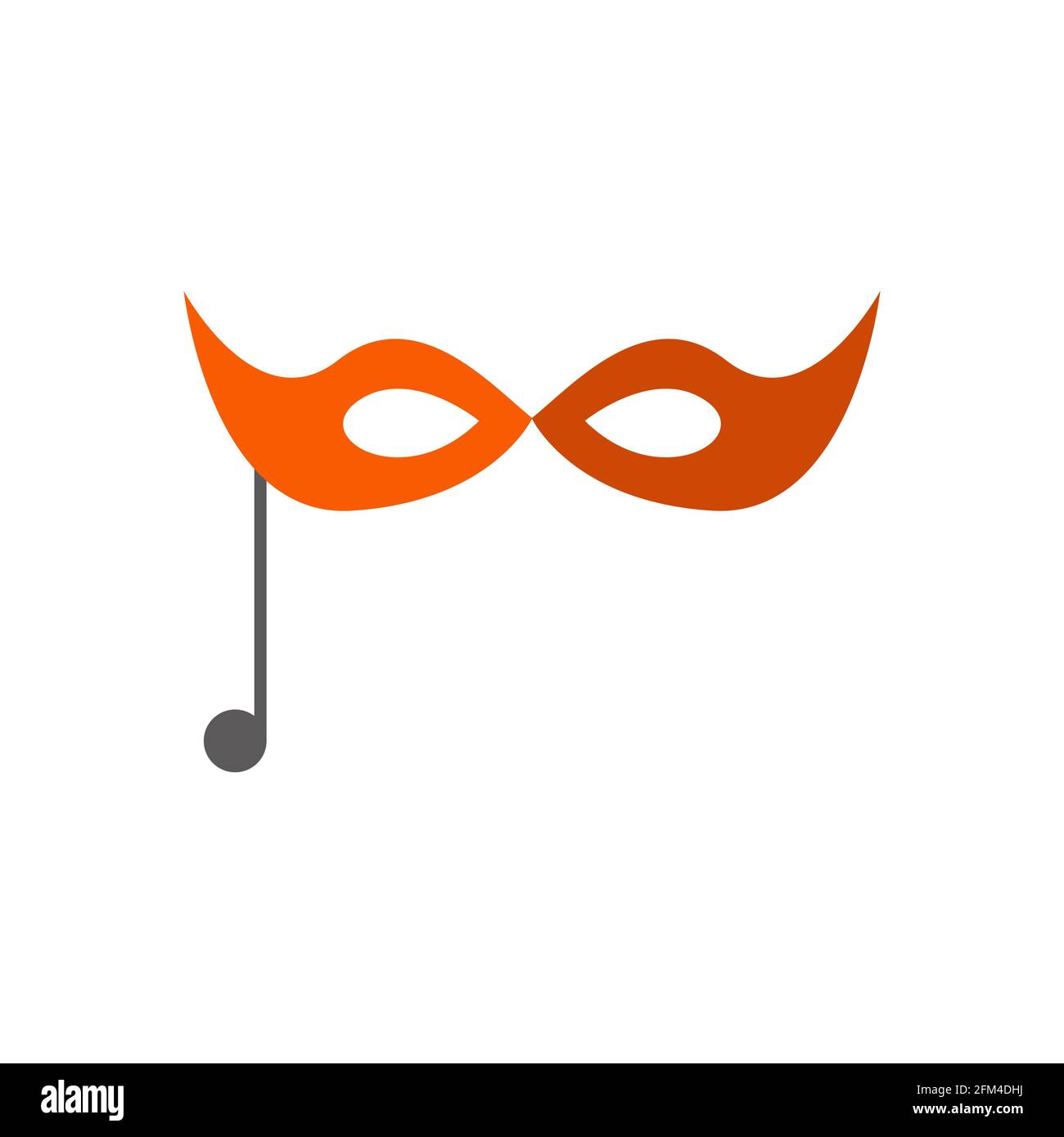 Masquerade Conceptual Icon Vector Design Art eps10 Stock Vector