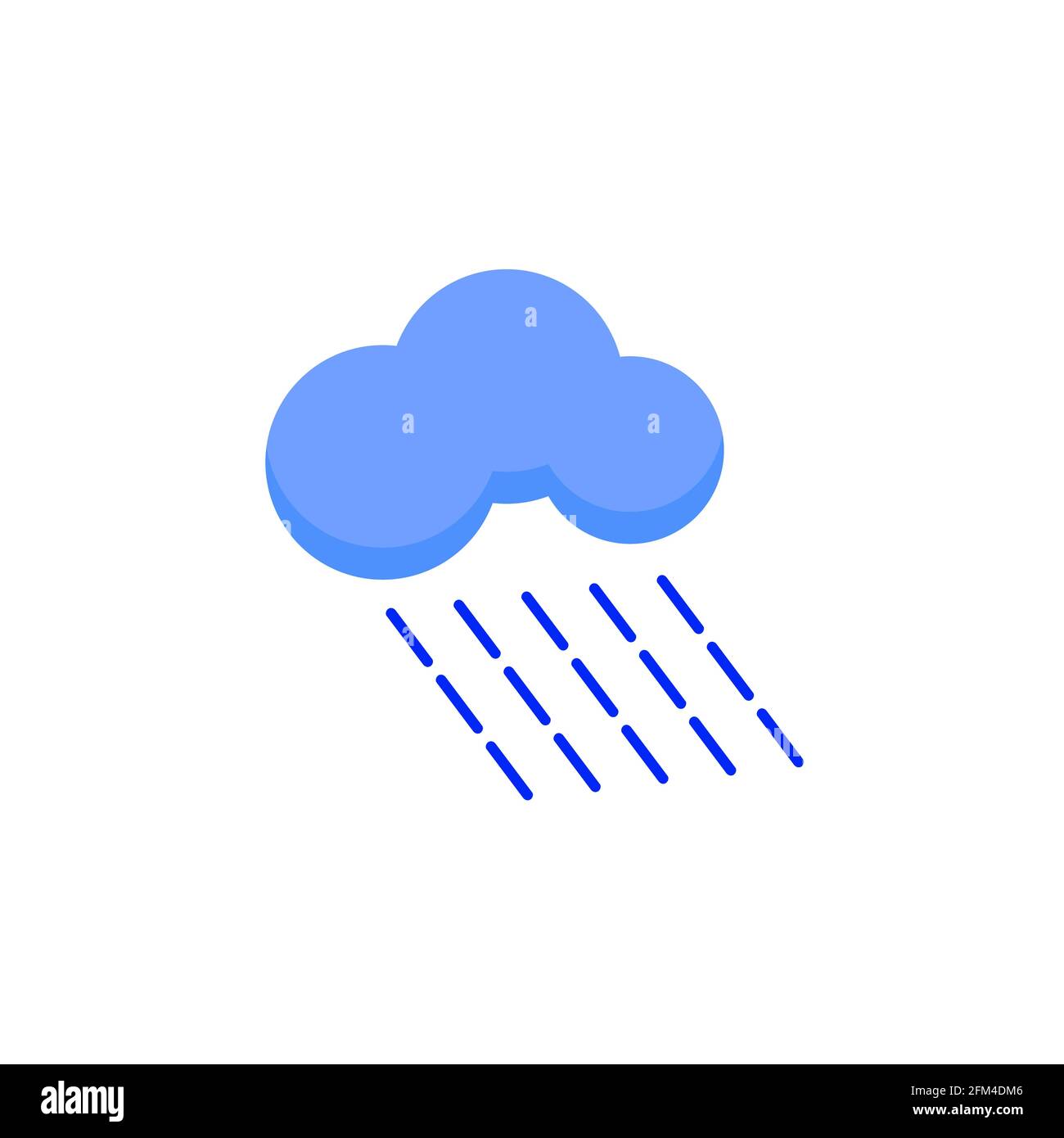 Raining Weather Conceptual Vector Design eps10 Stock Vector