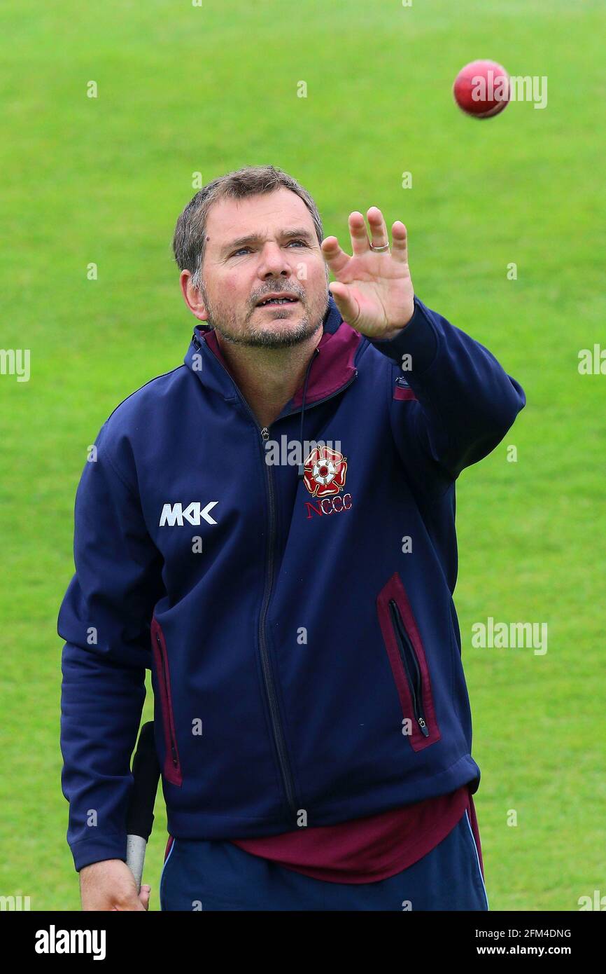 Northamptonshire head coach David Ripley ahead of Northamptonshire CCC vs Essex CCC, Specsavers County Championship Division 2 Cricket at the County G Stock Photo