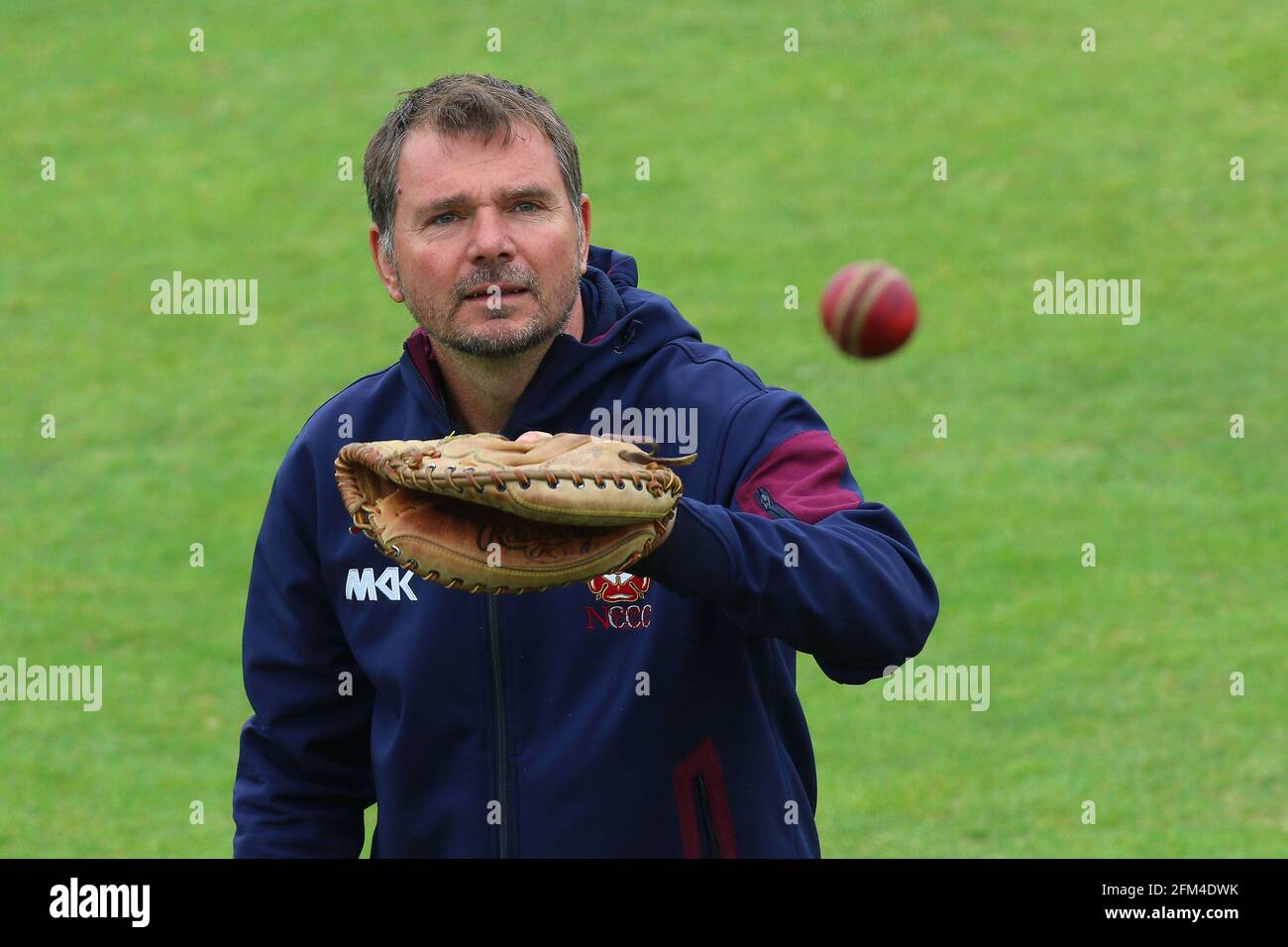 Northants head coach David Ripley during Northamptonshire CCC vs Essex CCC, Specsavers County Championship Division 2 Cricket at the County Ground on Stock Photo