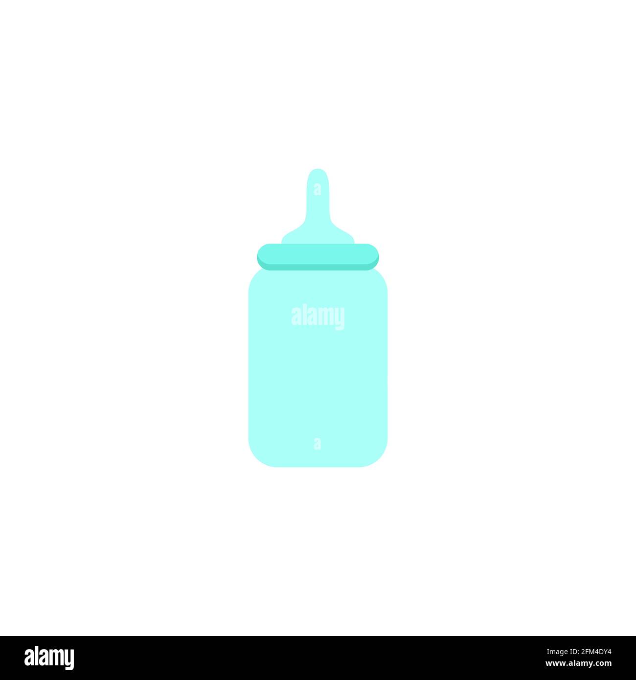 Simple Conceptual Baby Pacifier Bottle Icon Vector Design Stock Vector