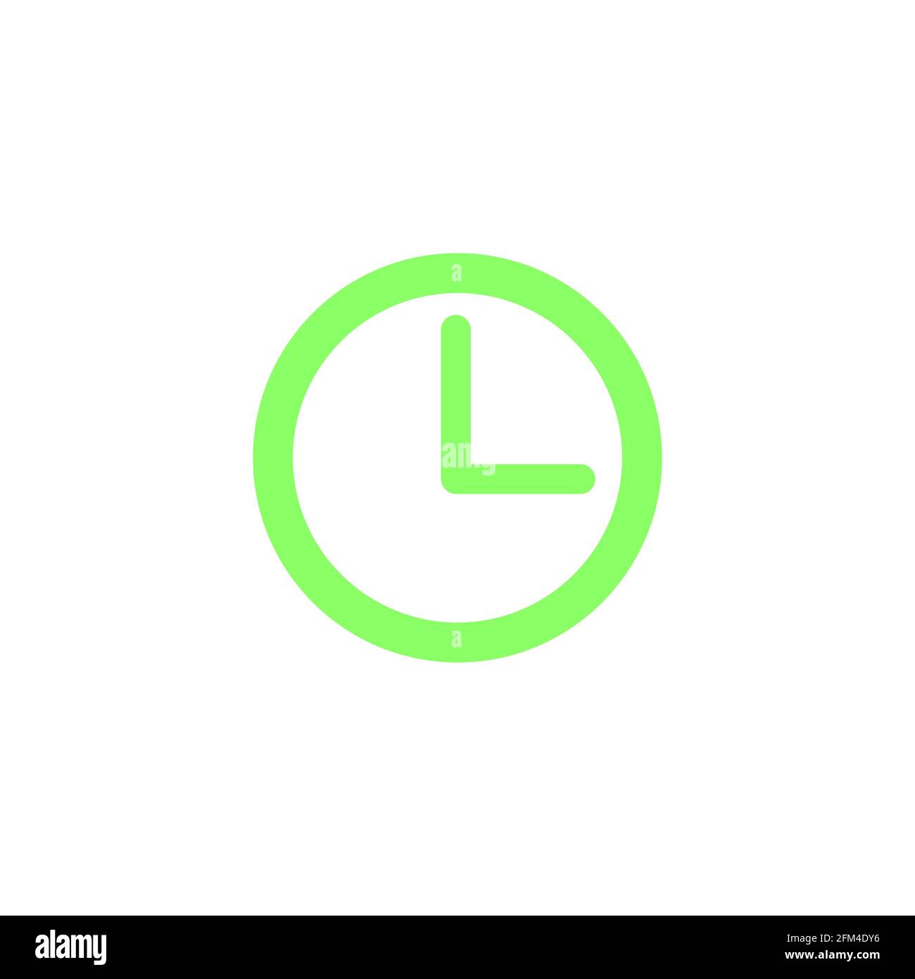 Simple Concept Clock Icon Vector Design eps10 Stock Vector
