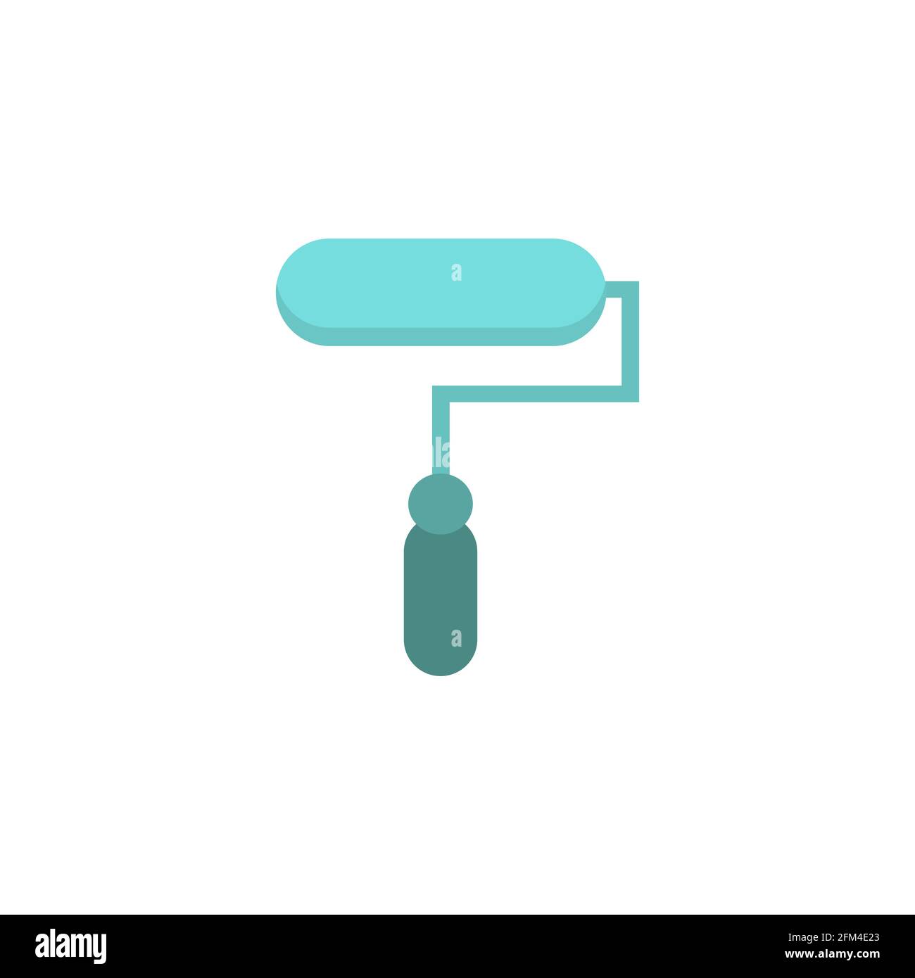 Roller Glyph Conceptual Icon Vector Design eps10 Stock Vector