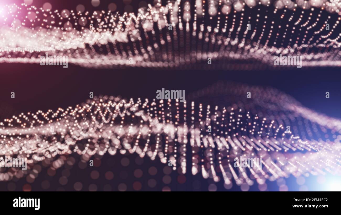 Abstract particles with depth of field Stock Photo - Alamy