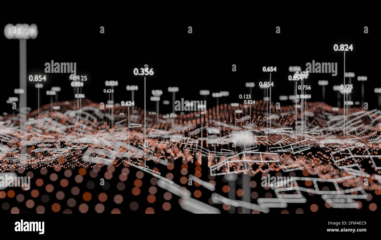 Big Data Visualization. Abstract structure Stock Photo - Alamy