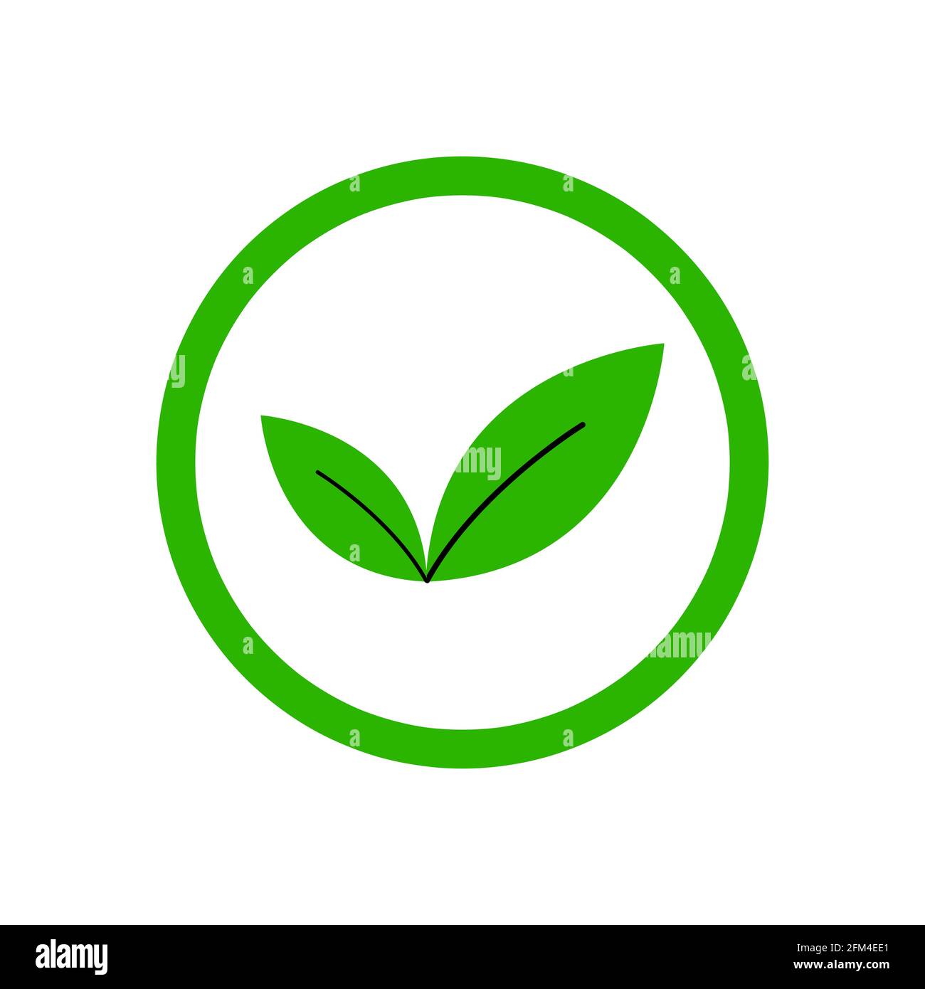 Leaves Icon Logo Vector Conceptual Design Illustration eps10 Stock Vector