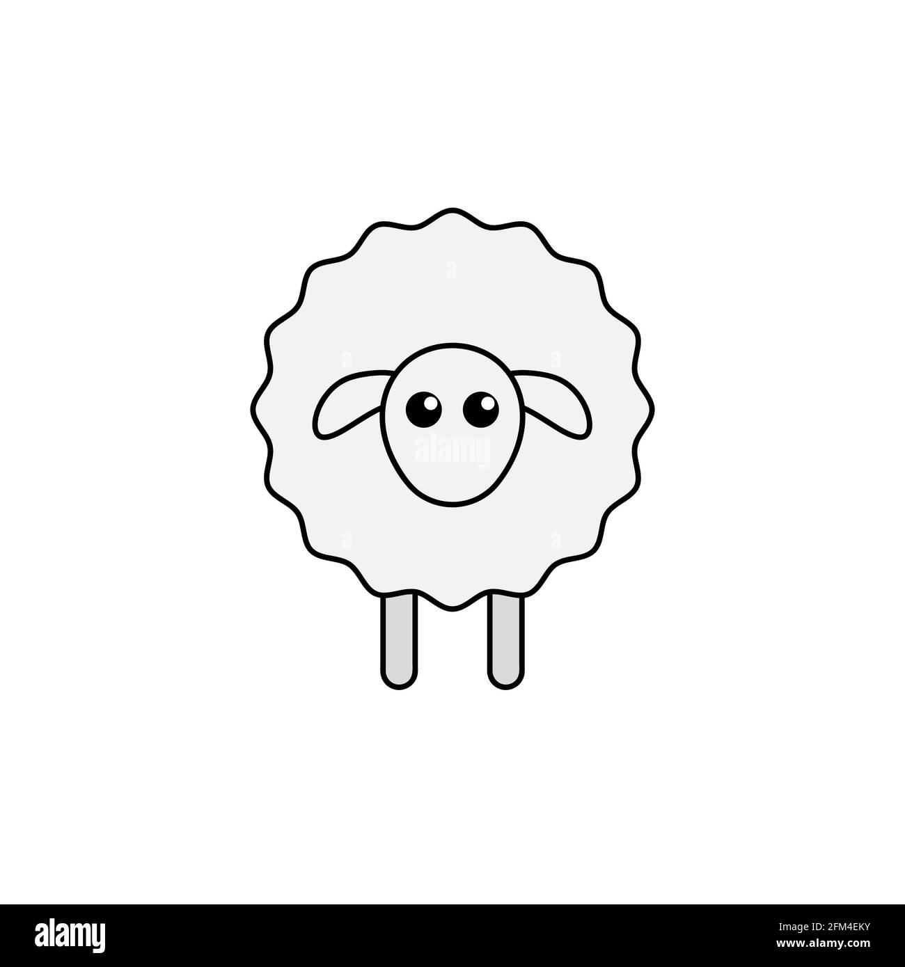 Sheep Icon Conceptual Vector Illustration Design eps10 Stock Vector