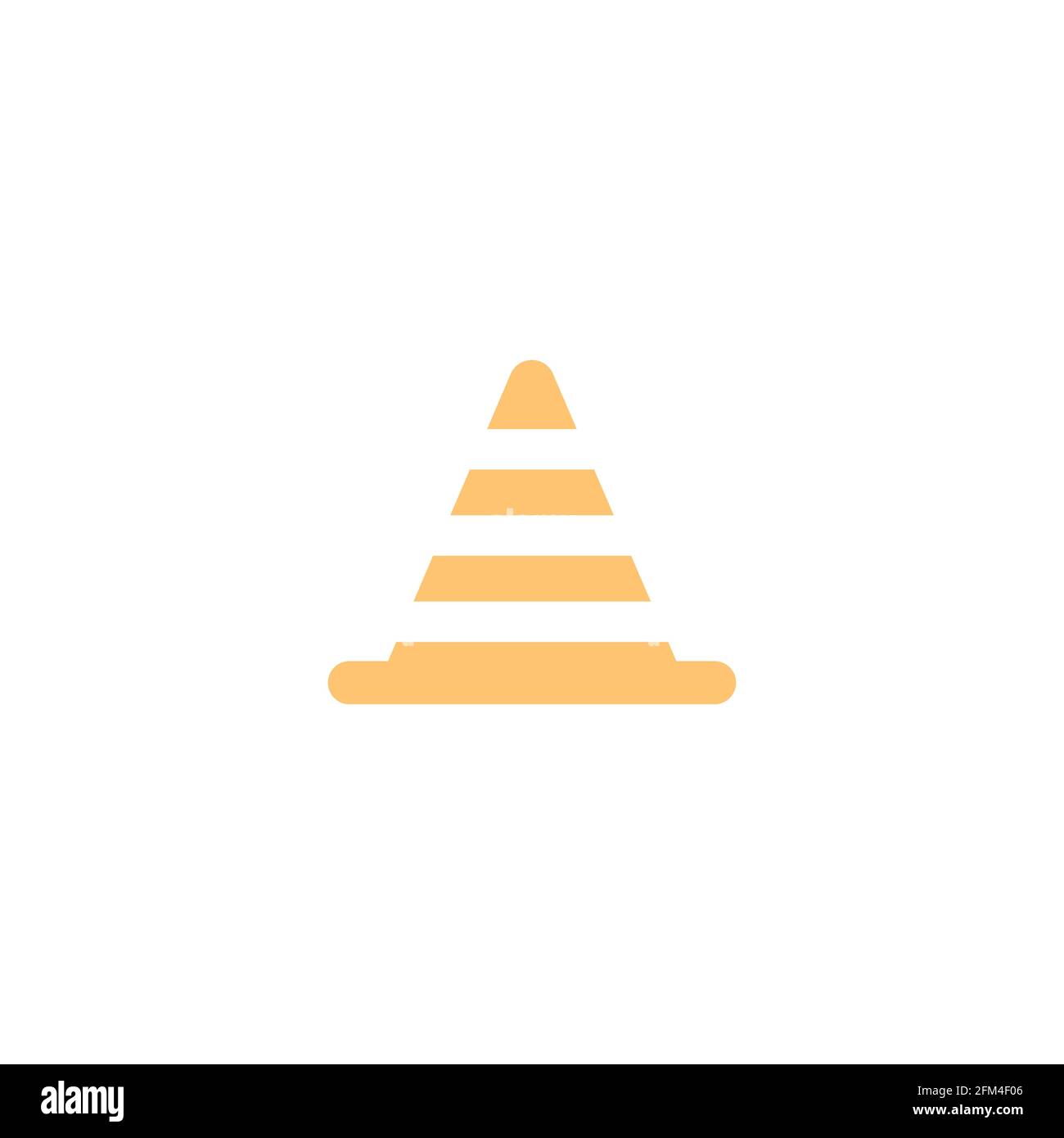 Traffic Cone Concept Icon Vector Design eps10 Stock Vector