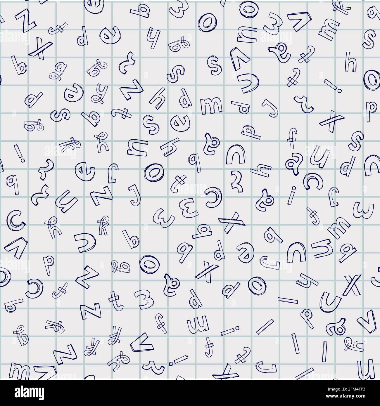 Abstract letters seamless pattern alphabet Stock Vector Image & Art - Alamy