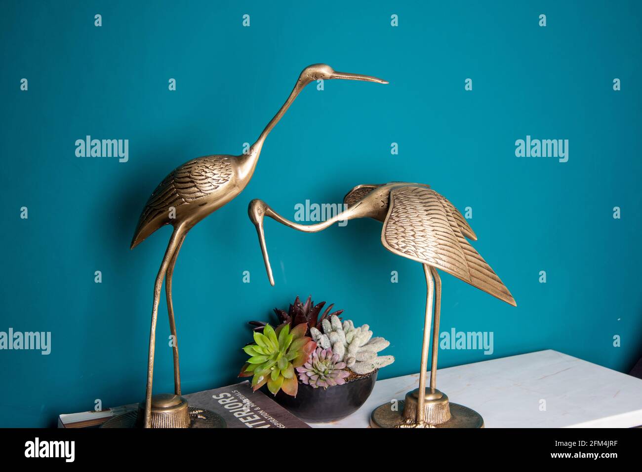 interior design with decorative objects and books Stock Photo Alamy