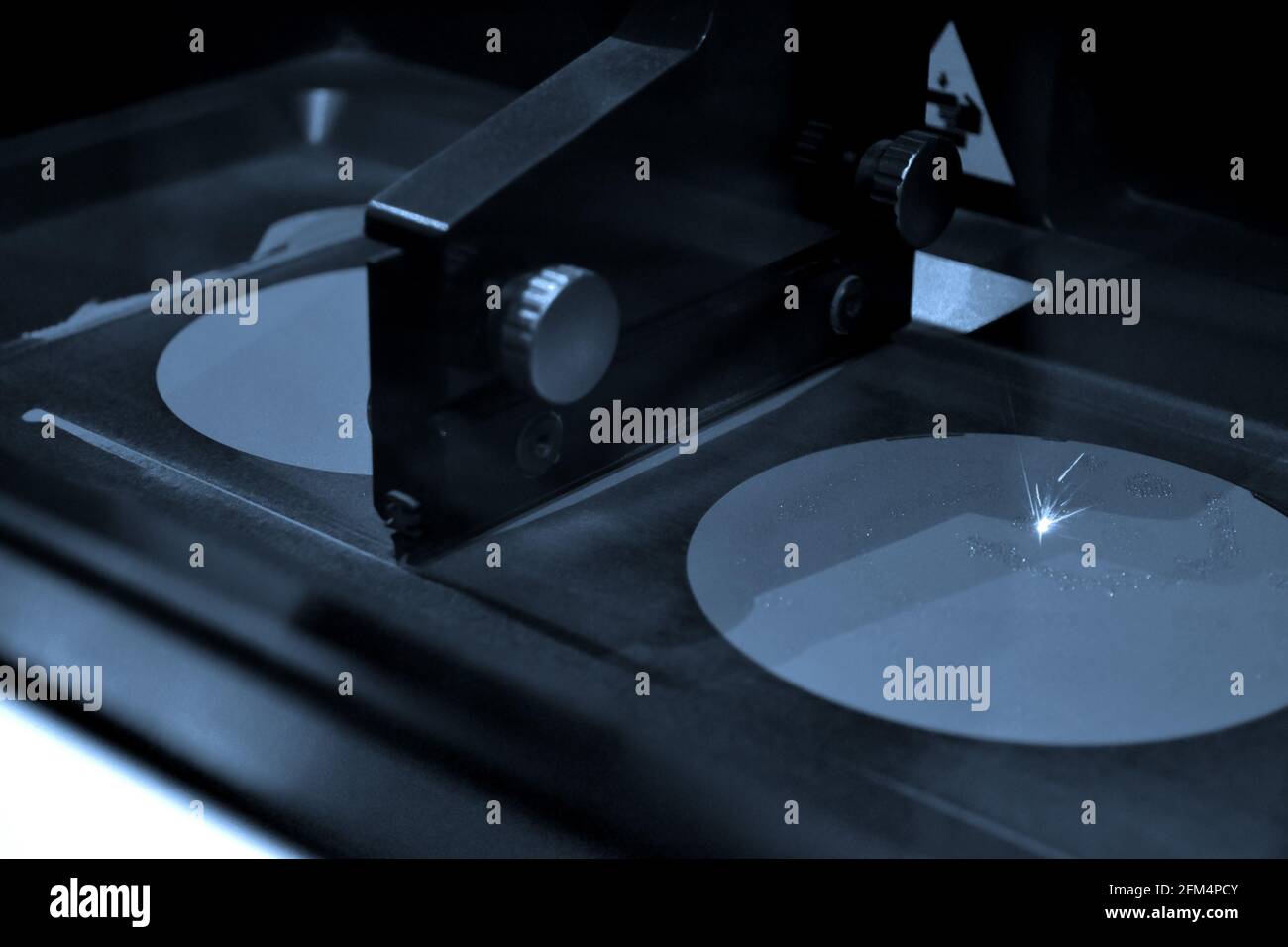 Working chamber Laser sintering machine for metal Stock Photo