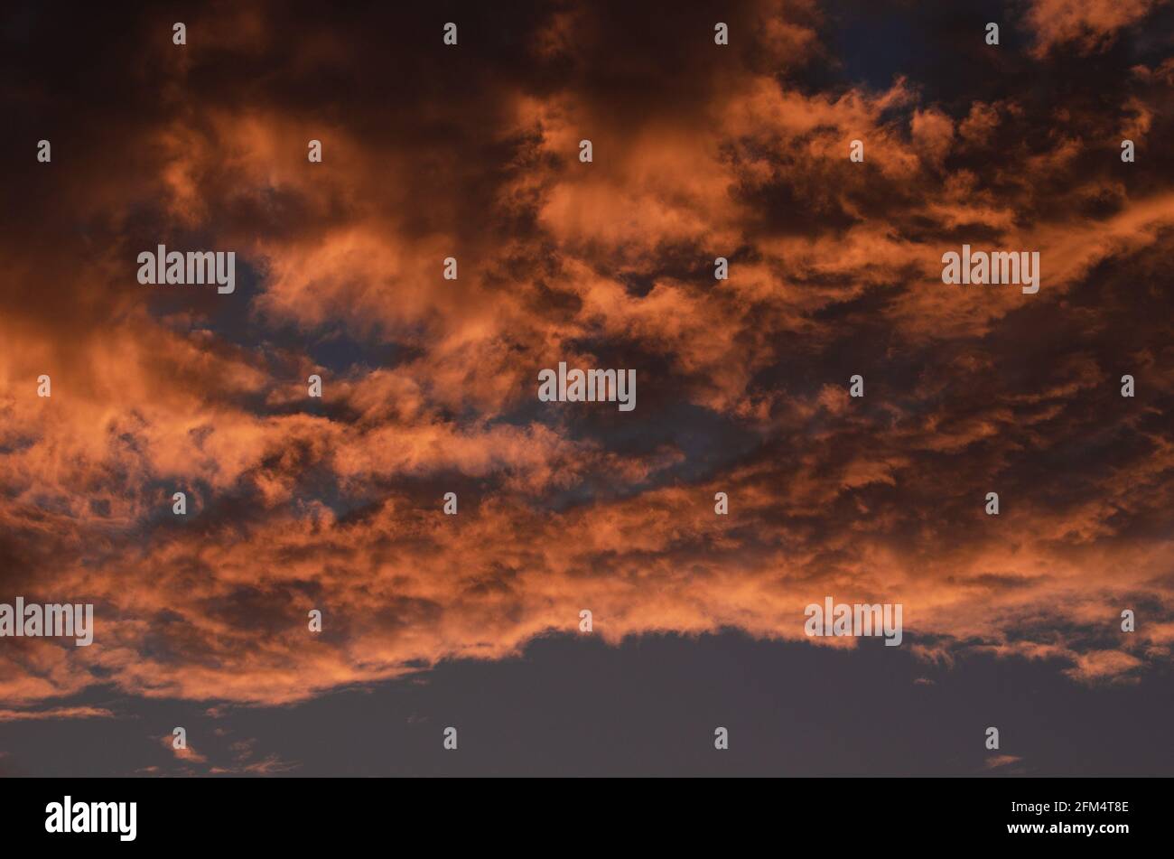 Stunning sky after dusk Stock Photo