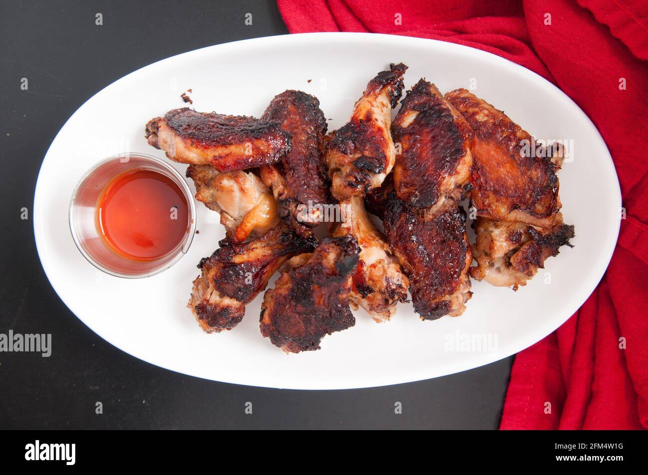 spicy hot chicken wings Stock Photo - Alamy