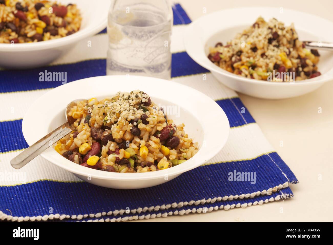 Bean brown rice salad hi-res stock photography and images - Alamy