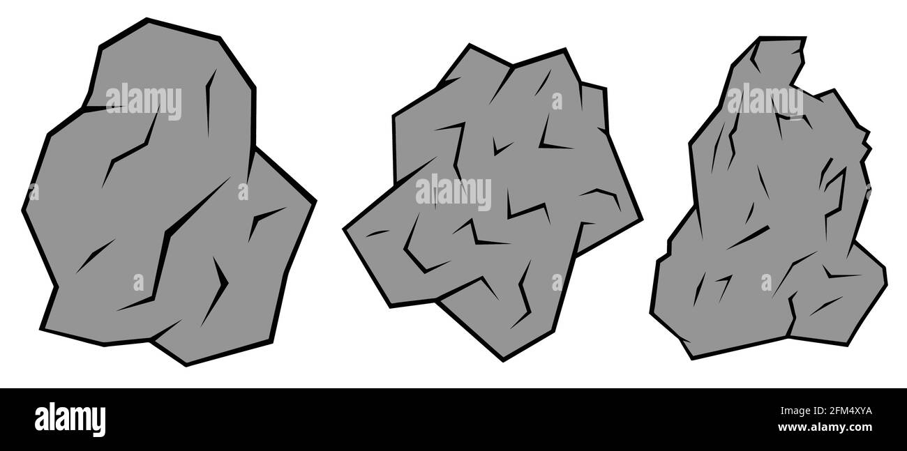 set of different rock illustrations Stock Vector Image & Art - Alamy