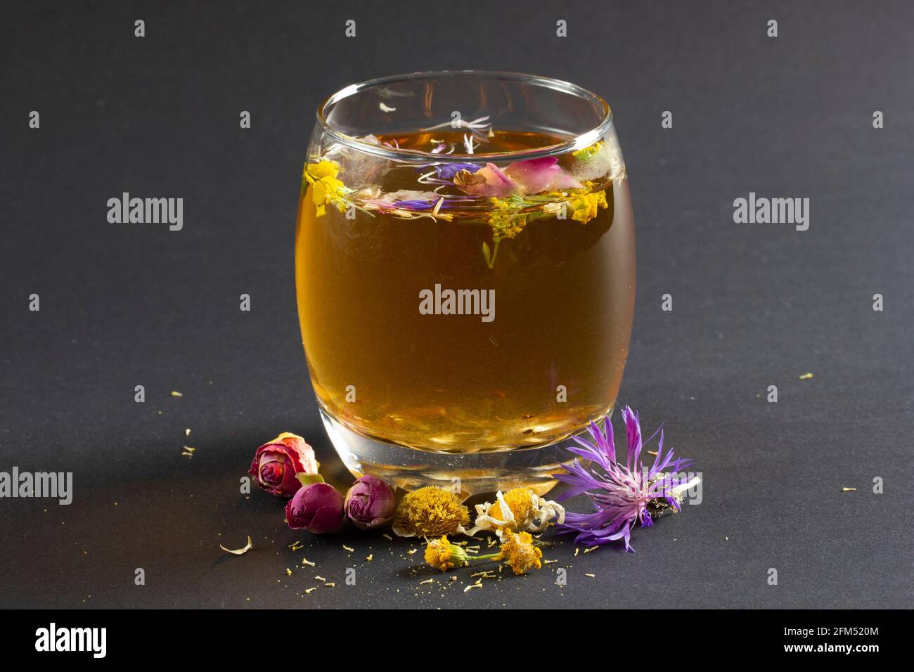 herbal tea mixed from various flowers Stock Photo Alamy