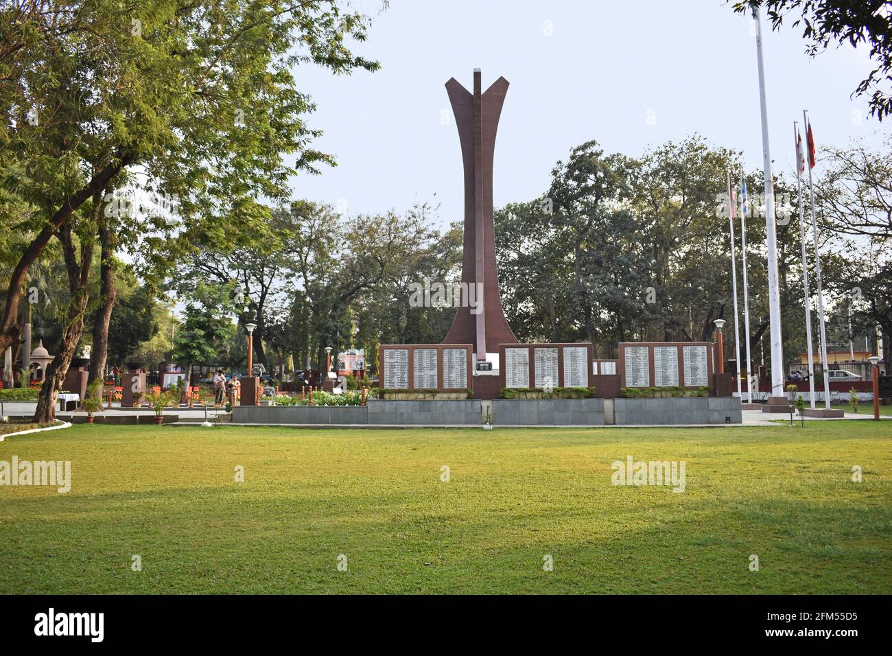 The National War Museum built in 1997. Memorial for Indian war heroes established by citizens of Pune, Maharashtra, India Stock Photo