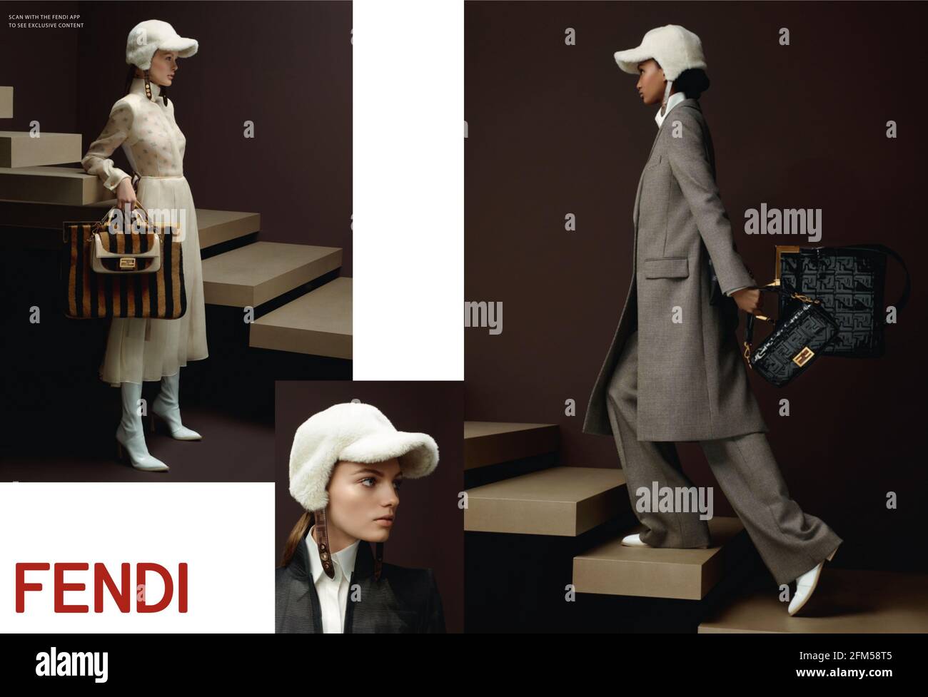 2010s UK Fendi Magazine Advert Stock Photo