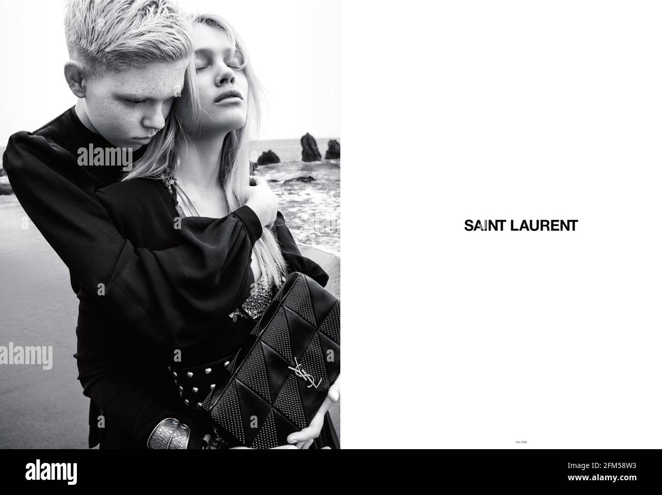2010s UK Saint Laurent Magazine Advert Stock Photo