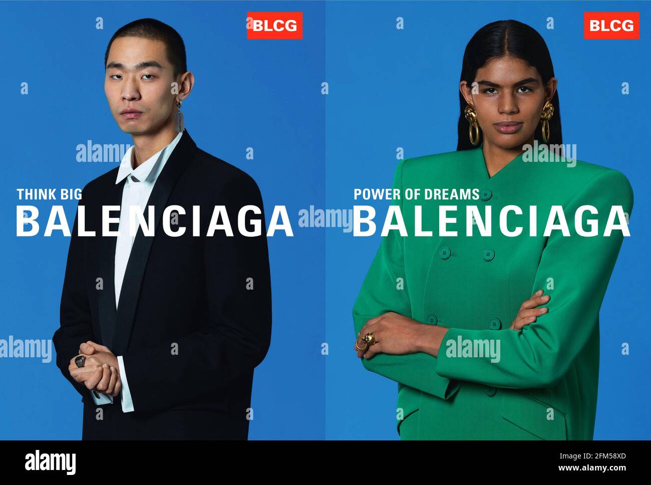 2020s UK Balenciaga Magazine Advert Stock Photo